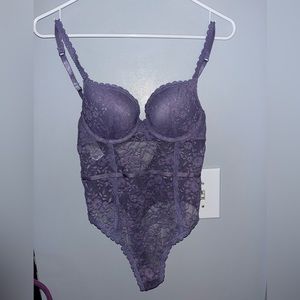 PURPLE LACED BODYSUIT